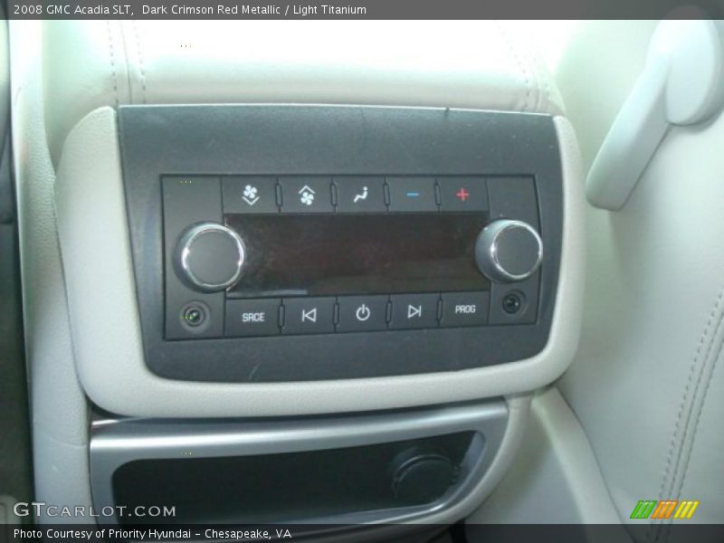 Dark Crimson Red Metallic / Light Titanium 2008 GMC Acadia SLT