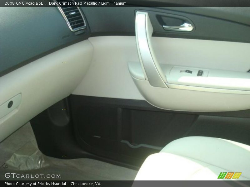 Dark Crimson Red Metallic / Light Titanium 2008 GMC Acadia SLT