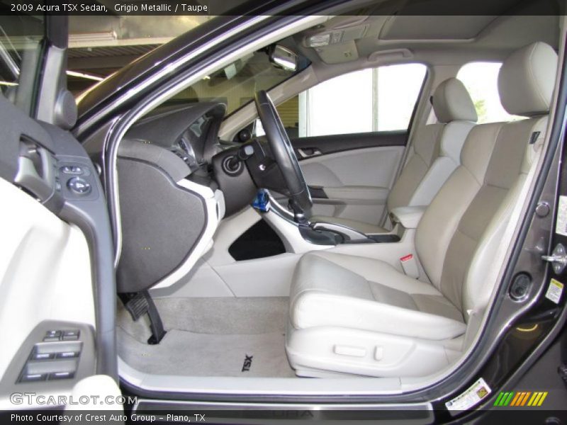 Grigio Metallic / Taupe 2009 Acura TSX Sedan