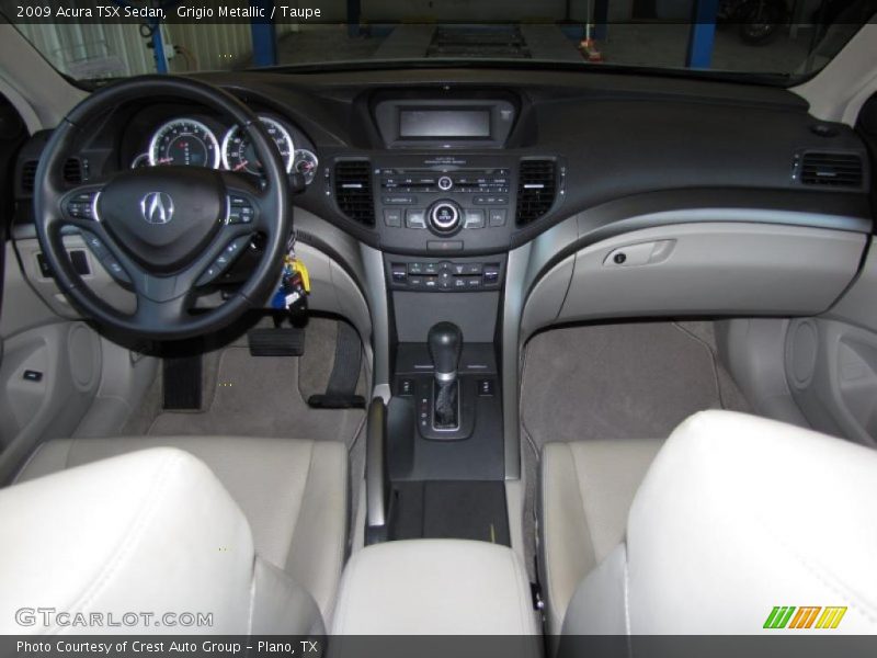 Grigio Metallic / Taupe 2009 Acura TSX Sedan