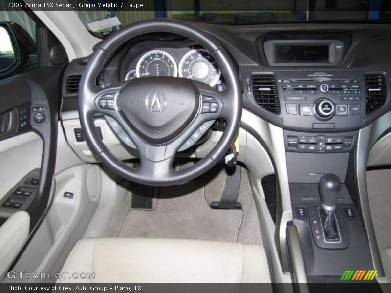 Grigio Metallic / Taupe 2009 Acura TSX Sedan