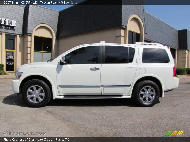 Tuscan Pearl / Willow Beige 2007 Infiniti QX 56 4WD