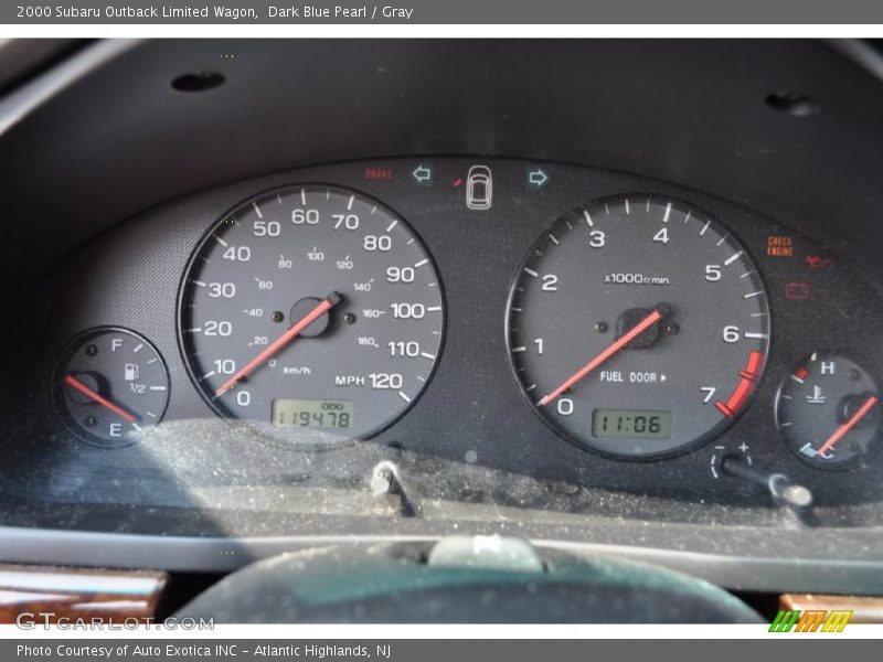Dark Blue Pearl / Gray 2000 Subaru Outback Limited Wagon
