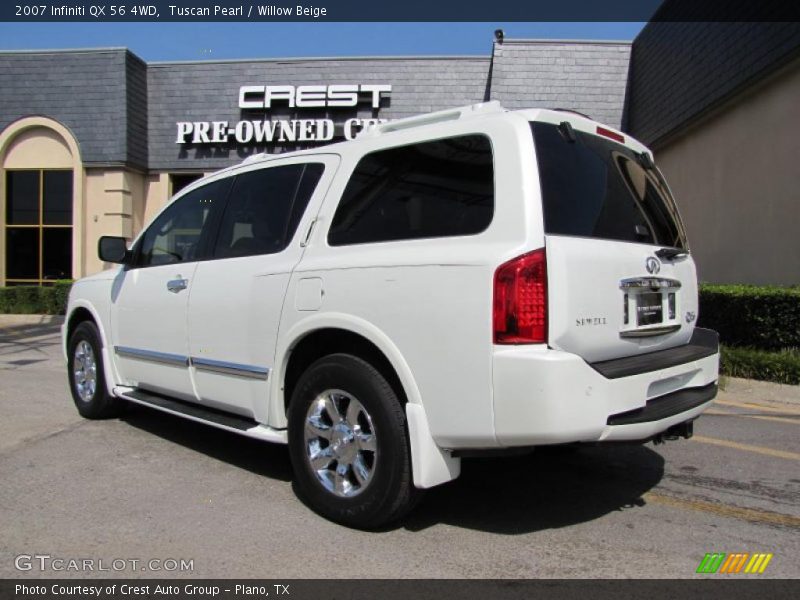 Tuscan Pearl / Willow Beige 2007 Infiniti QX 56 4WD