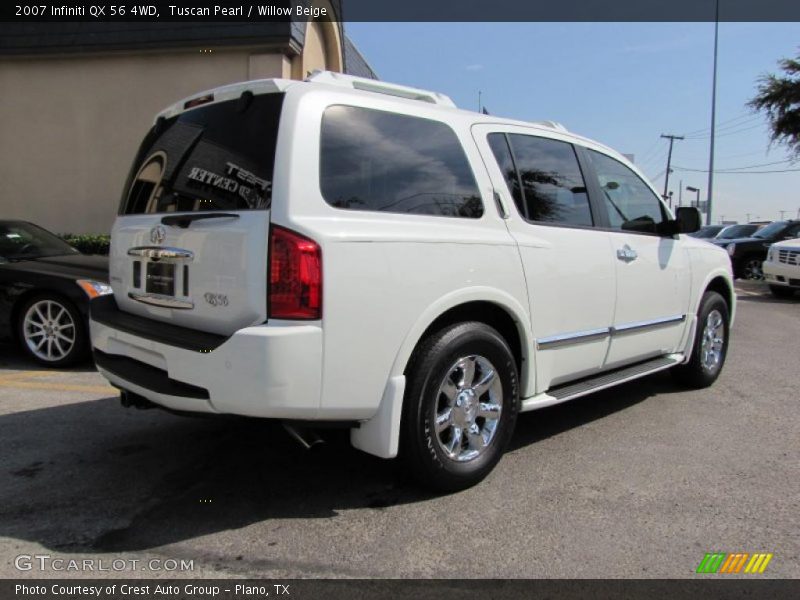 Tuscan Pearl / Willow Beige 2007 Infiniti QX 56 4WD