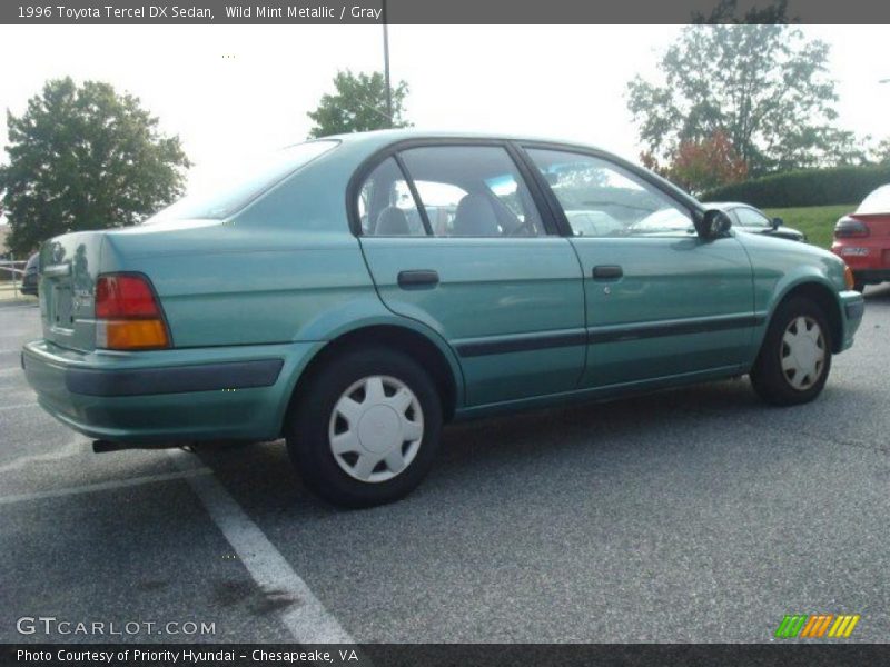 Wild Mint Metallic / Gray 1996 Toyota Tercel DX Sedan