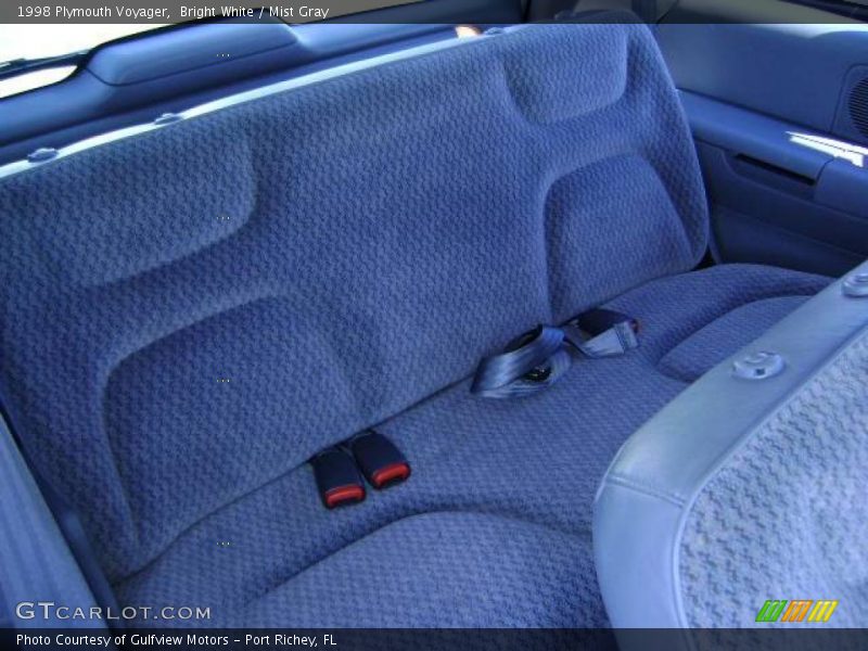 Bright White / Mist Gray 1998 Plymouth Voyager