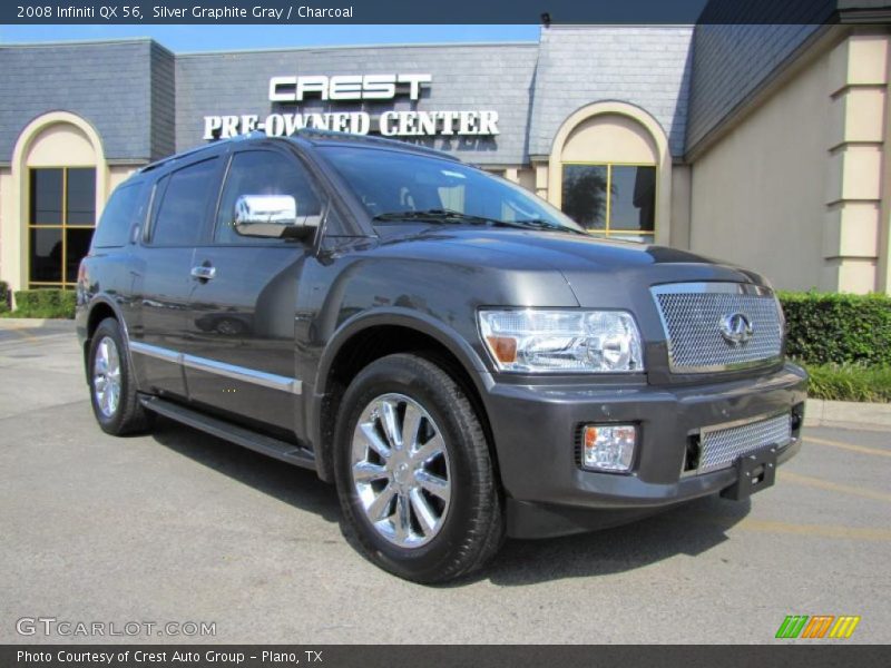 Silver Graphite Gray / Charcoal 2008 Infiniti QX 56