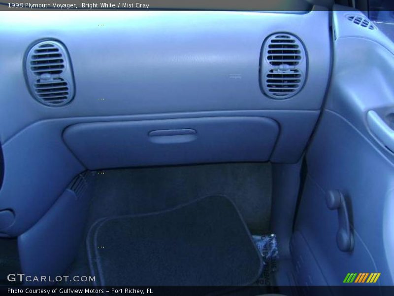 Bright White / Mist Gray 1998 Plymouth Voyager