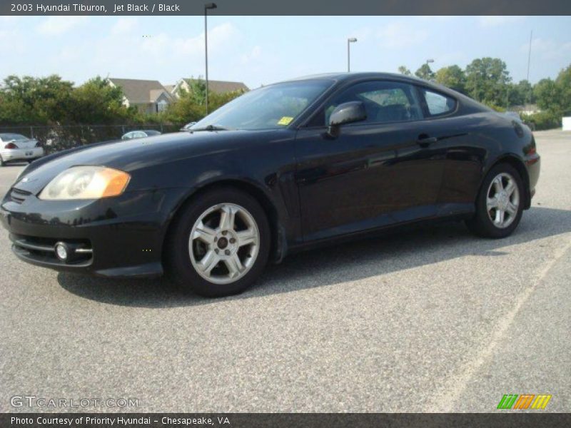 Jet Black / Black 2003 Hyundai Tiburon