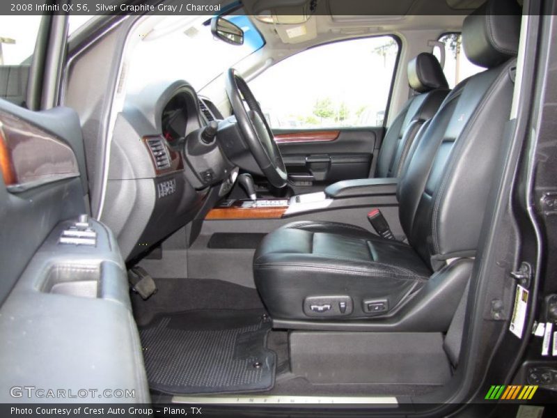 Silver Graphite Gray / Charcoal 2008 Infiniti QX 56