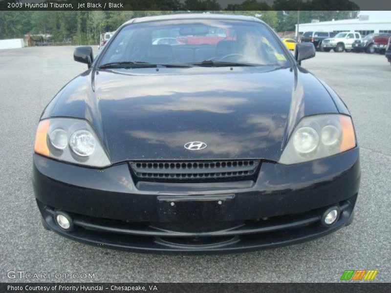 Jet Black / Black 2003 Hyundai Tiburon