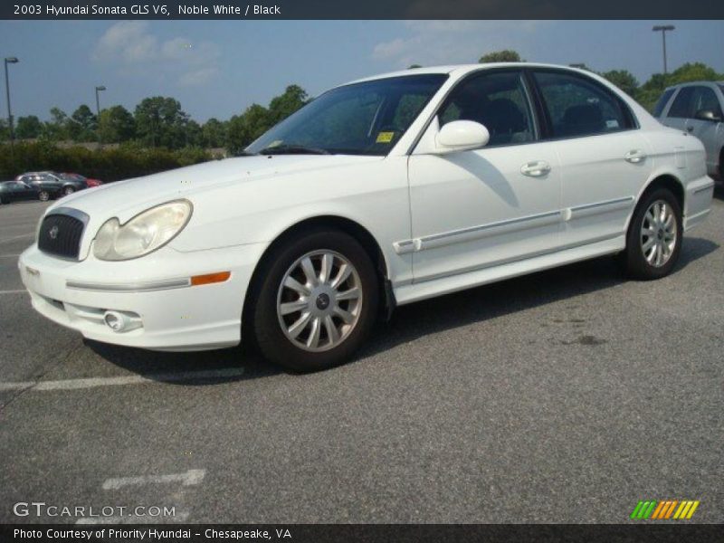 Noble White / Black 2003 Hyundai Sonata GLS V6