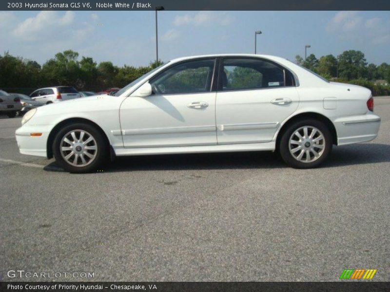 Noble White / Black 2003 Hyundai Sonata GLS V6
