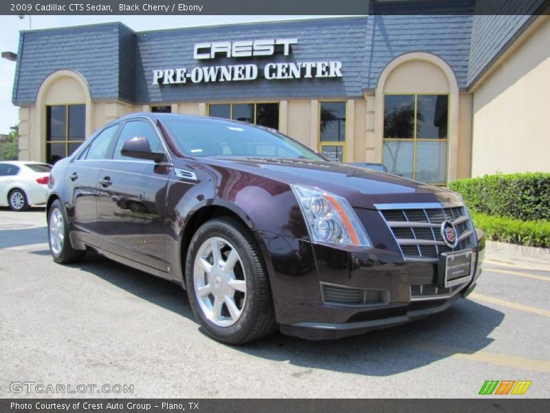Black Cherry / Ebony 2009 Cadillac CTS Sedan