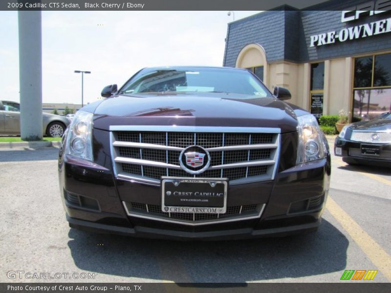Black Cherry / Ebony 2009 Cadillac CTS Sedan