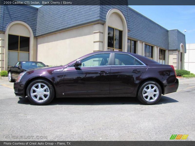 Black Cherry / Ebony 2009 Cadillac CTS Sedan