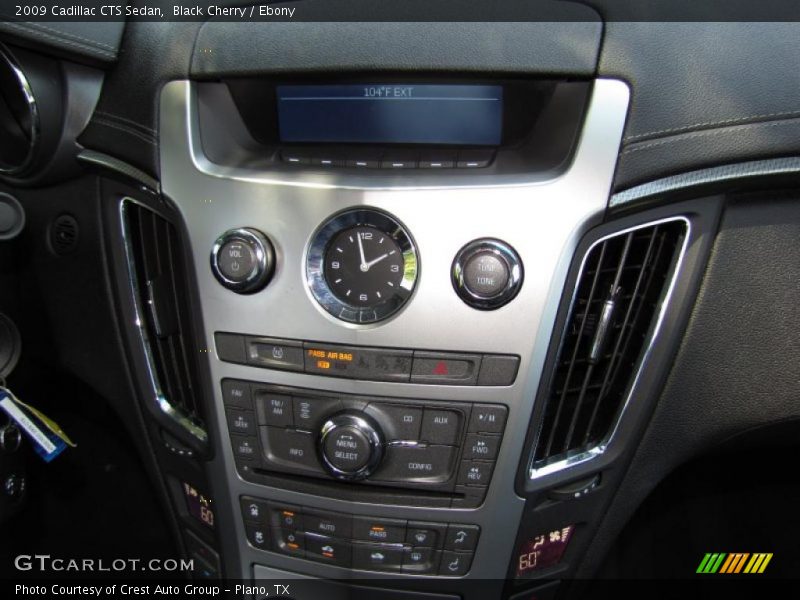 Black Cherry / Ebony 2009 Cadillac CTS Sedan