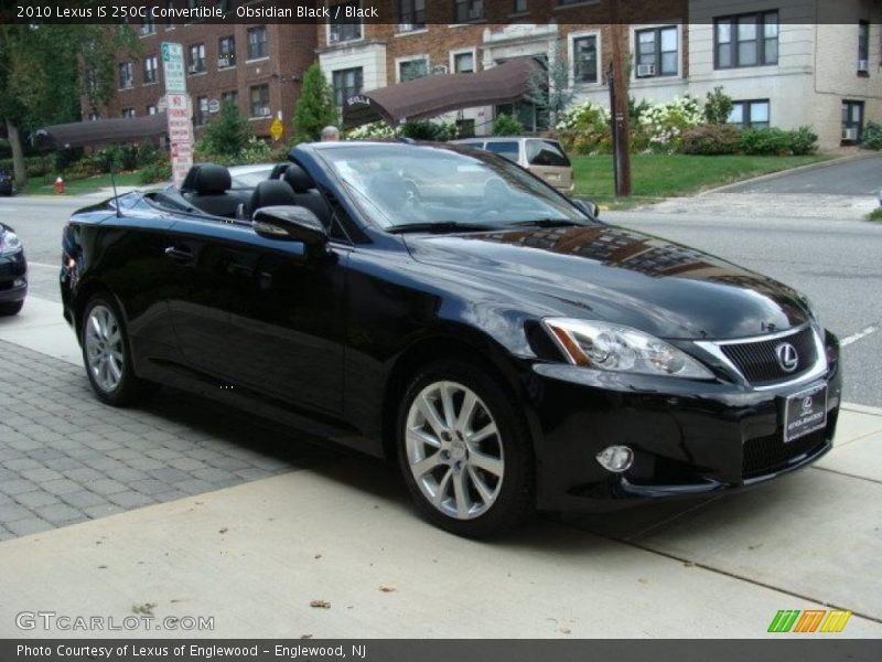 Obsidian Black / Black 2010 Lexus IS 250C Convertible