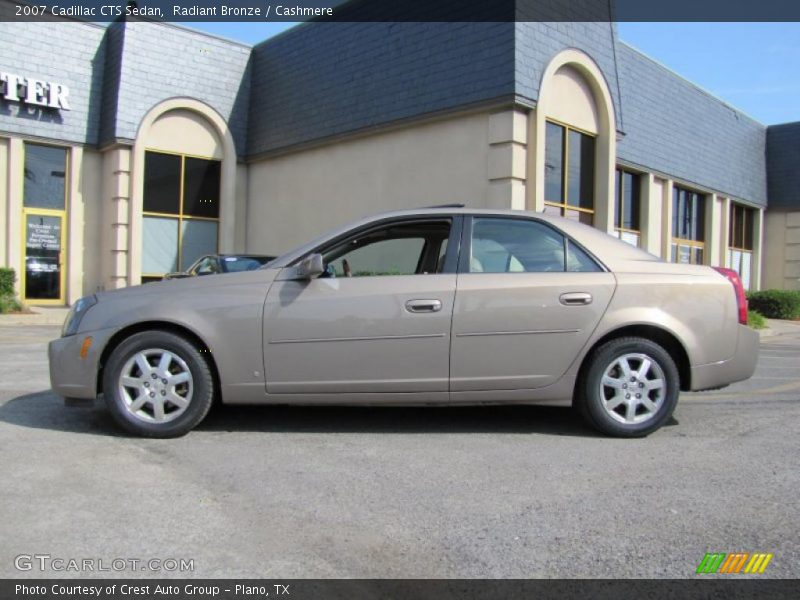 Radiant Bronze / Cashmere 2007 Cadillac CTS Sedan
