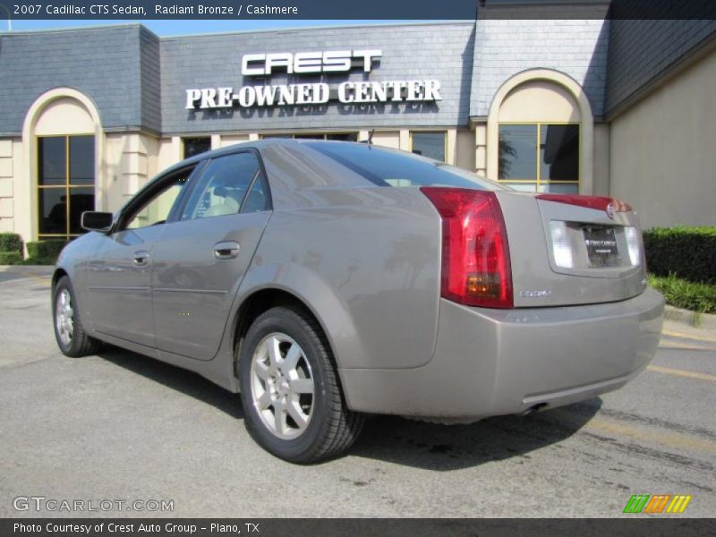 Radiant Bronze / Cashmere 2007 Cadillac CTS Sedan