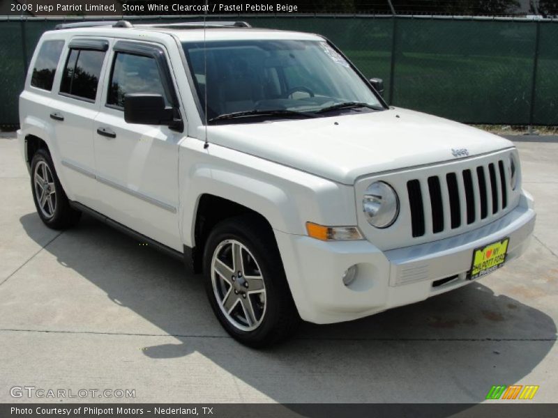 Stone White Clearcoat / Pastel Pebble Beige 2008 Jeep Patriot Limited