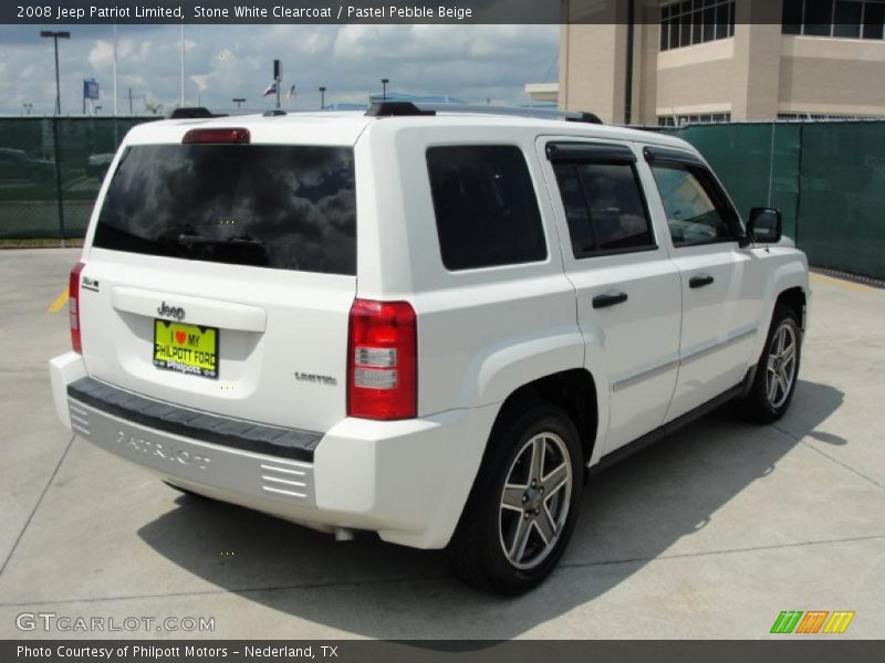 Stone White Clearcoat / Pastel Pebble Beige 2008 Jeep Patriot Limited