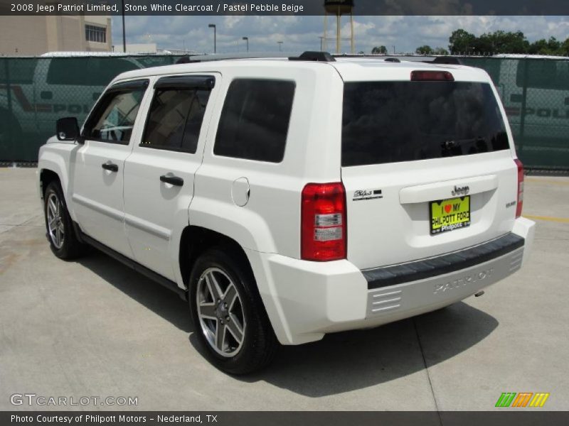 Stone White Clearcoat / Pastel Pebble Beige 2008 Jeep Patriot Limited