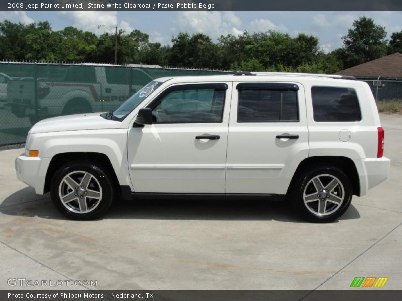Stone White Clearcoat / Pastel Pebble Beige 2008 Jeep Patriot Limited