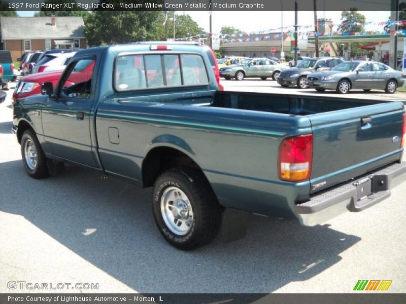 Medium Willow Green Metallic / Medium Graphite 1997 Ford Ranger XLT Regular Cab