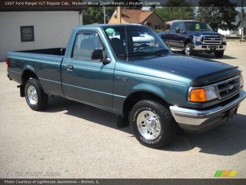 Medium Willow Green Metallic / Medium Graphite 1997 Ford Ranger XLT Regular Cab