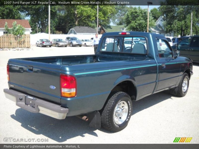 Medium Willow Green Metallic / Medium Graphite 1997 Ford Ranger XLT Regular Cab