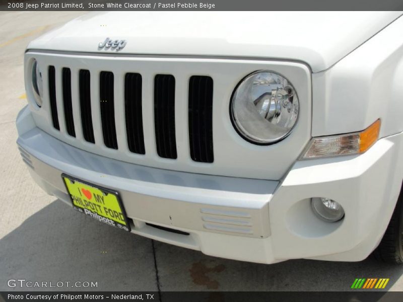 Stone White Clearcoat / Pastel Pebble Beige 2008 Jeep Patriot Limited