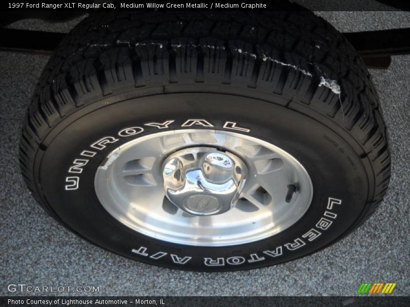 Medium Willow Green Metallic / Medium Graphite 1997 Ford Ranger XLT Regular Cab