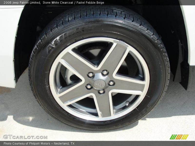 Stone White Clearcoat / Pastel Pebble Beige 2008 Jeep Patriot Limited