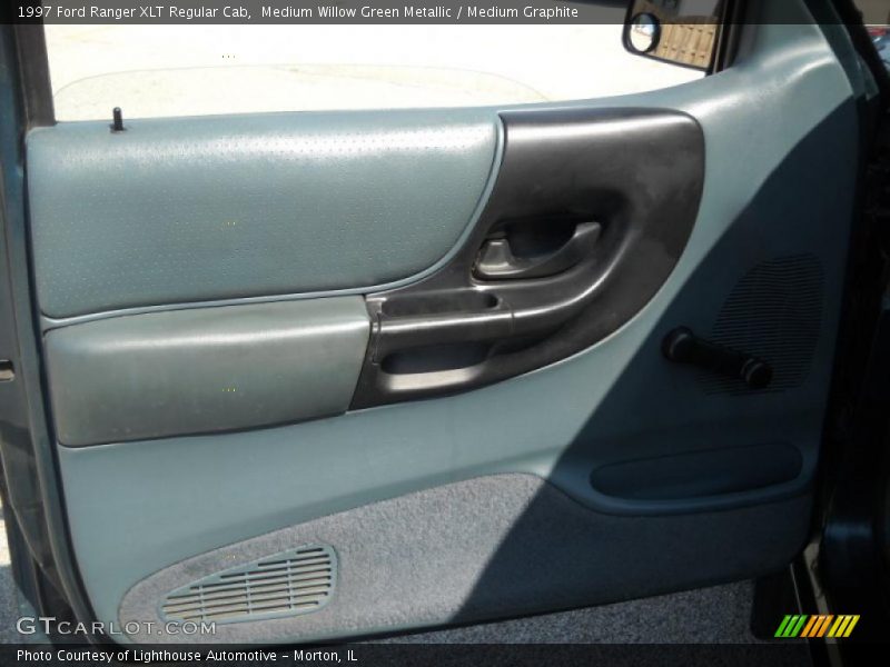 Medium Willow Green Metallic / Medium Graphite 1997 Ford Ranger XLT Regular Cab