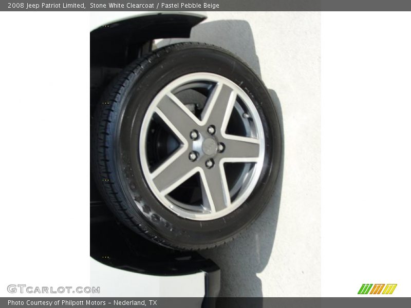 Stone White Clearcoat / Pastel Pebble Beige 2008 Jeep Patriot Limited