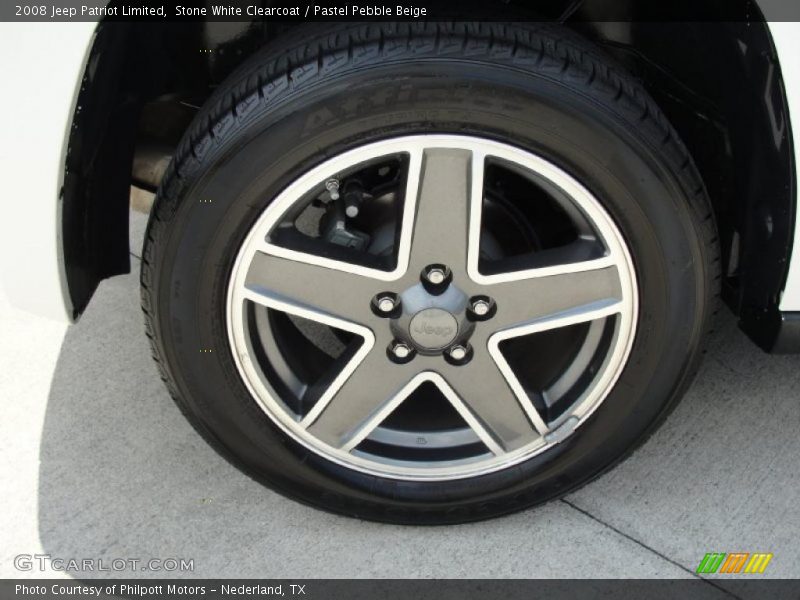 Stone White Clearcoat / Pastel Pebble Beige 2008 Jeep Patriot Limited