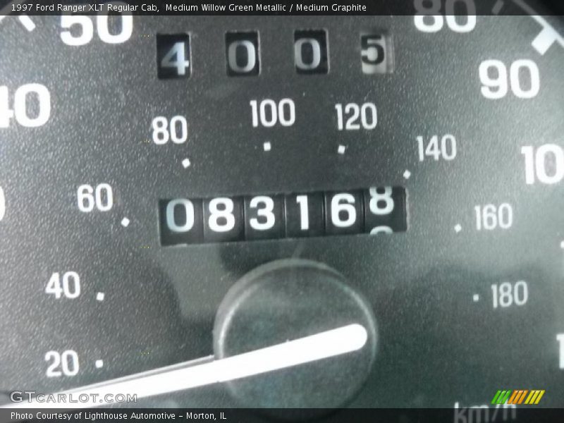 Medium Willow Green Metallic / Medium Graphite 1997 Ford Ranger XLT Regular Cab