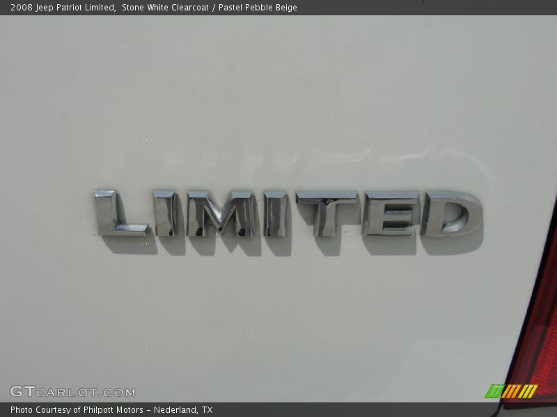 Stone White Clearcoat / Pastel Pebble Beige 2008 Jeep Patriot Limited