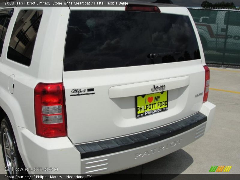 Stone White Clearcoat / Pastel Pebble Beige 2008 Jeep Patriot Limited