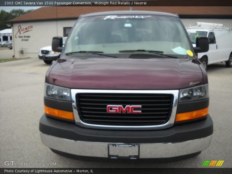 Midnight Red Metallic / Neutral 2003 GMC Savana Van 1500 Passenger Conversion