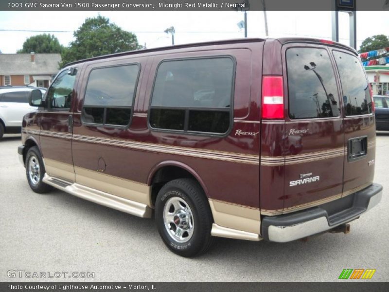 Midnight Red Metallic / Neutral 2003 GMC Savana Van 1500 Passenger Conversion