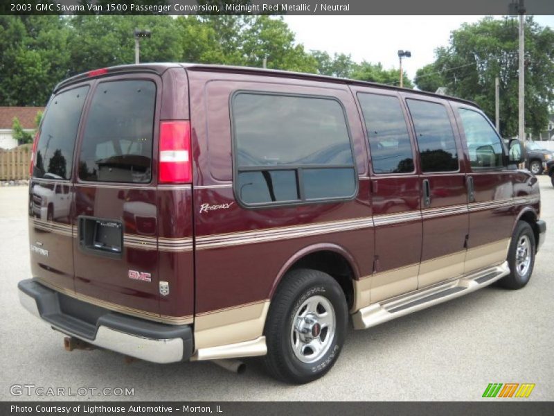 Midnight Red Metallic / Neutral 2003 GMC Savana Van 1500 Passenger Conversion