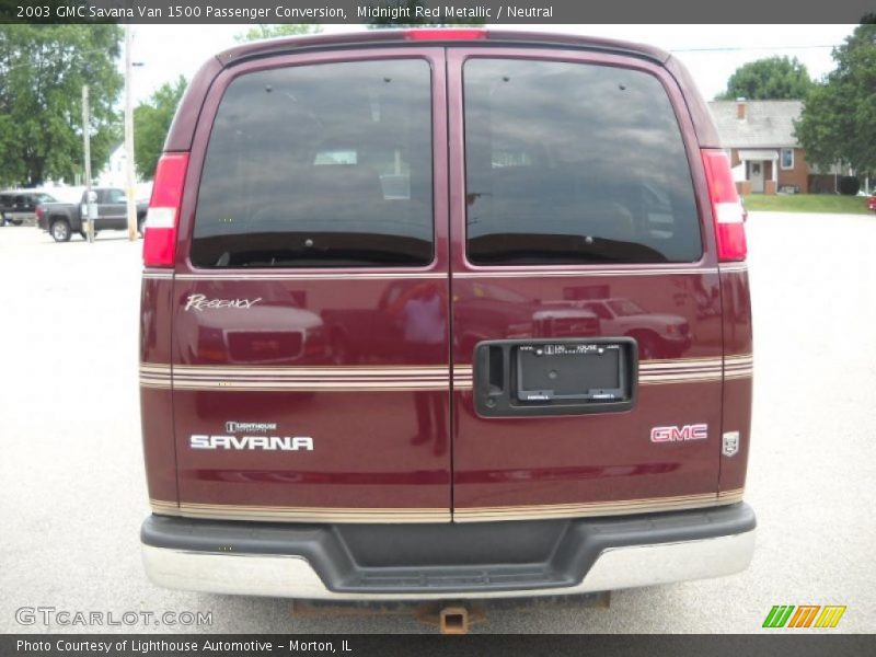 Midnight Red Metallic / Neutral 2003 GMC Savana Van 1500 Passenger Conversion