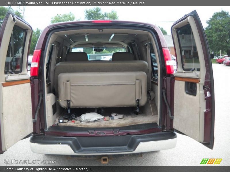 Midnight Red Metallic / Neutral 2003 GMC Savana Van 1500 Passenger Conversion