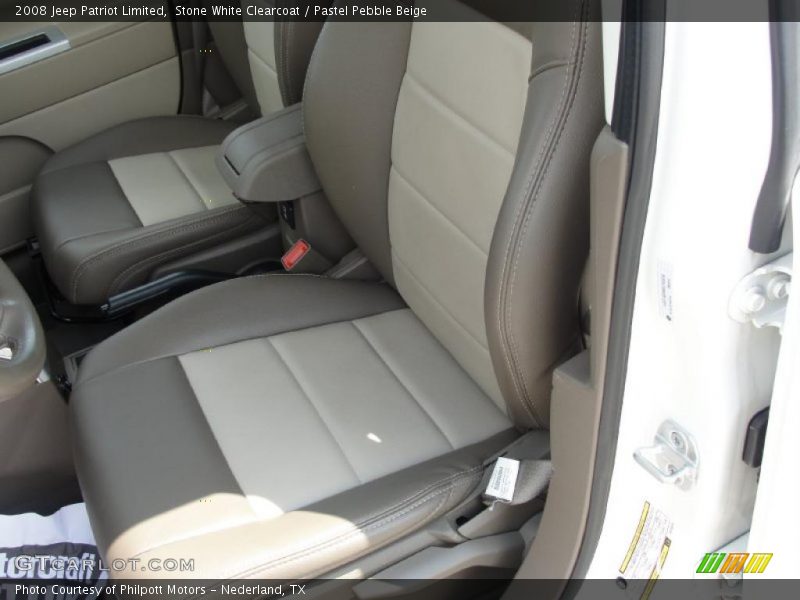 Stone White Clearcoat / Pastel Pebble Beige 2008 Jeep Patriot Limited