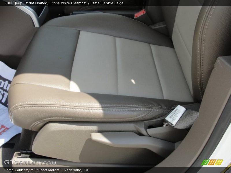 Stone White Clearcoat / Pastel Pebble Beige 2008 Jeep Patriot Limited