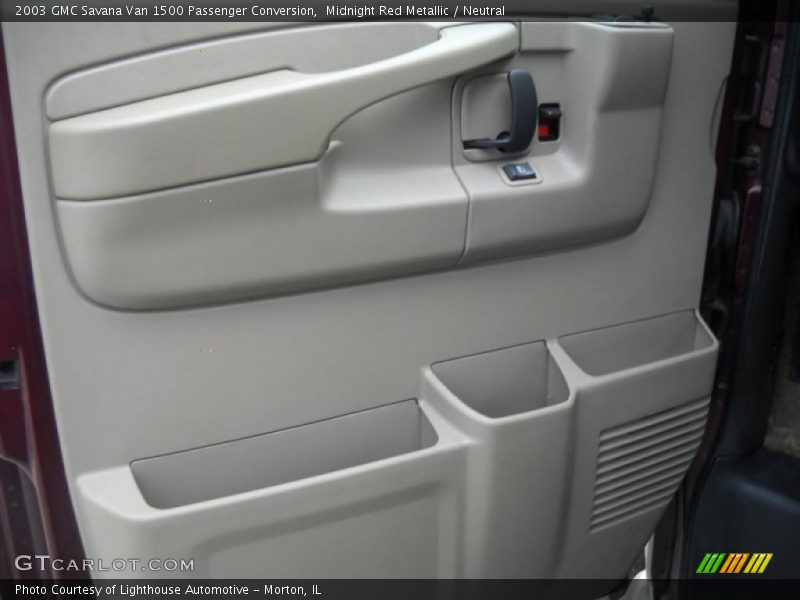 Midnight Red Metallic / Neutral 2003 GMC Savana Van 1500 Passenger Conversion
