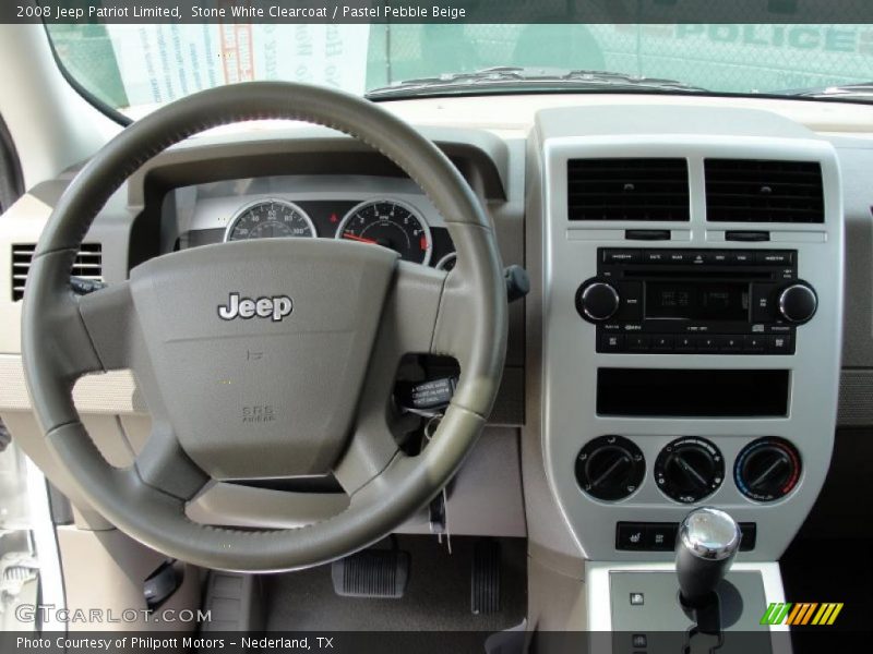 Stone White Clearcoat / Pastel Pebble Beige 2008 Jeep Patriot Limited